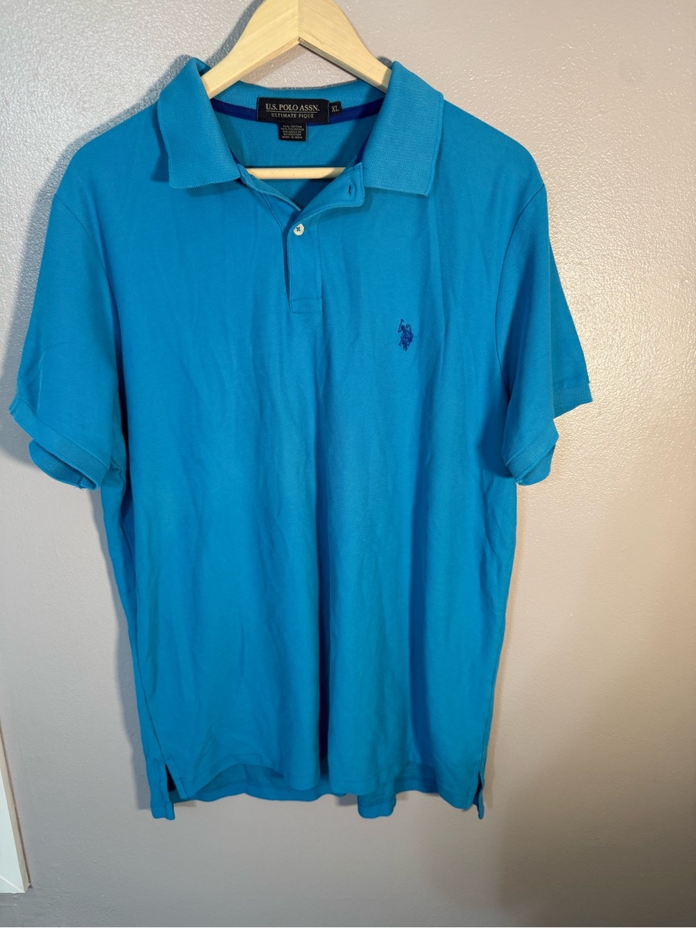 U.S. Polo Assn. Bright Turquoise Short-Sleeve Polo